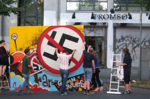 Protest- und Infoaktion am Frankfurter Tor