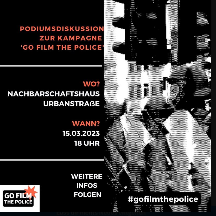 15. März Int. Tag gegen Polizeigewalt Urbanhaus